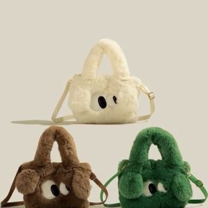 2025 Cute Puppy Plush Furry Shoulder Bag
