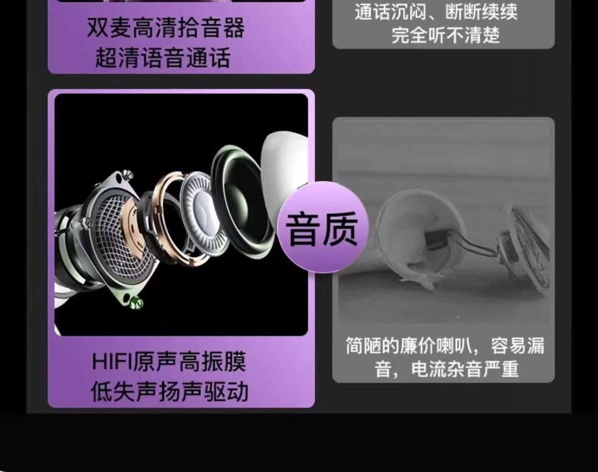 5th Gen Fruit Bluetooth Earbuds with Noise Reduction - Image 4