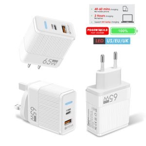 65W GaN aluminum tape charger PD fast charging