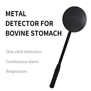 Handheld metal detector for bovine rumen,large disc detector