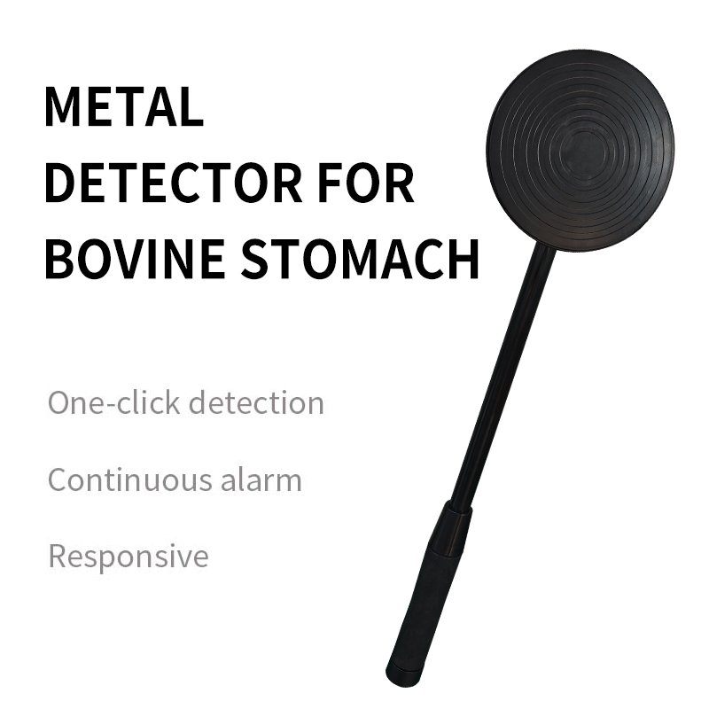 Handheld metal detector for bovine rumen,large disc detector