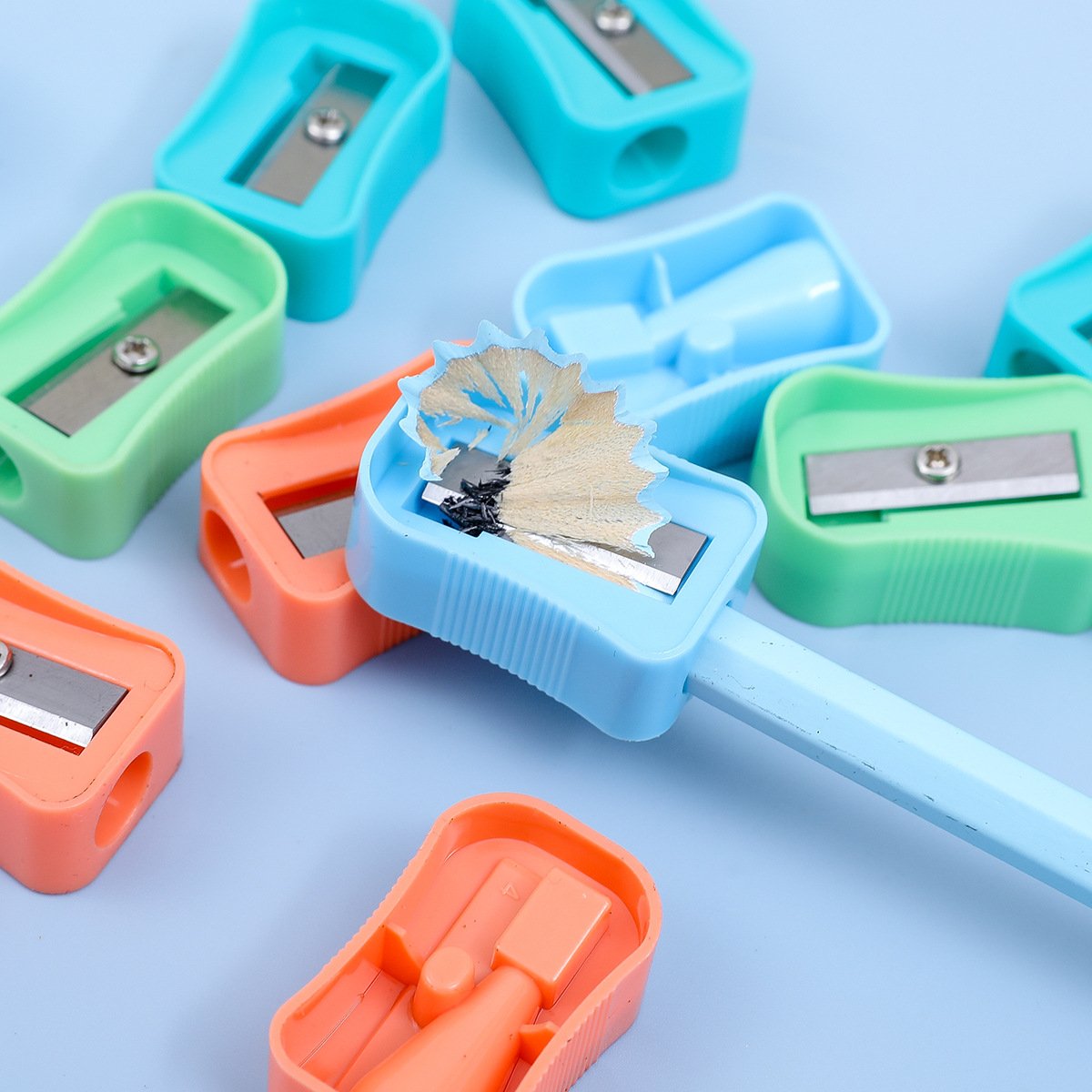 Wholesale mini pencil sharpener, 12-pack, pastel color - Image 3