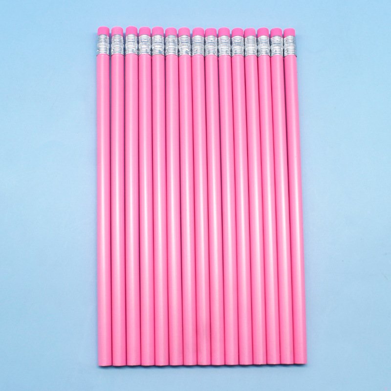 Pencil wholesale pearlescent HB triangle rod with rubber head - Image 3