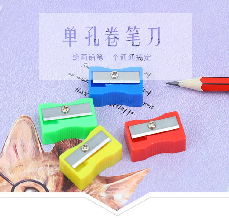 Single Hole Small Square Pencil Sharpener wholesale Kindergarten Small Prizes - Image 4