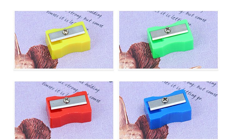 Single Hole Small Square Pencil Sharpener wholesale Kindergarten Small Prizes - Image 3