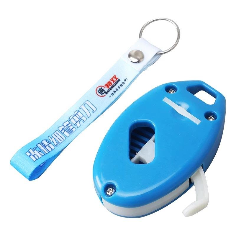 Blue Veterinary Scissor Cutter – Artificial Insemination Semen Straw Tool - Image 4