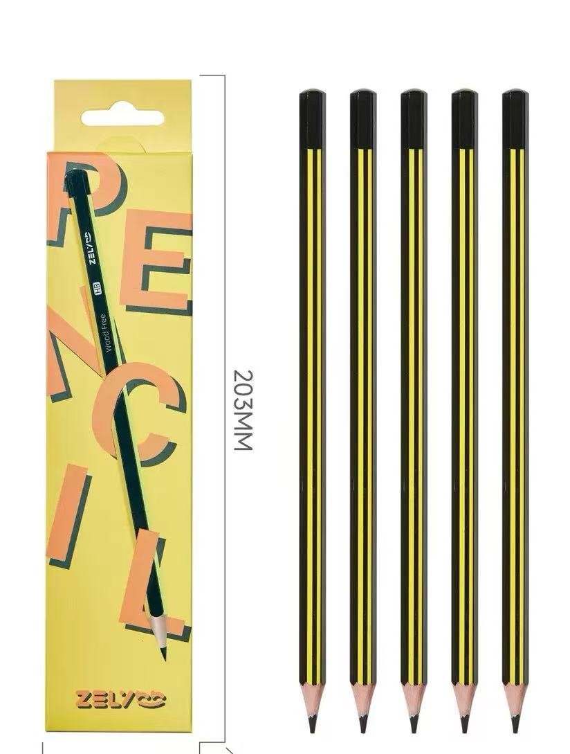 Classic Black Paint Softwood Pencil – Easy Sharpening