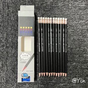 Eco-Friendly Basswood Pencil – Black Painted Coating