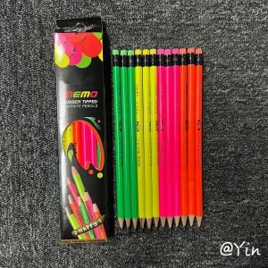 Smooth Writing Dual Color Pencils – White Wood Finish