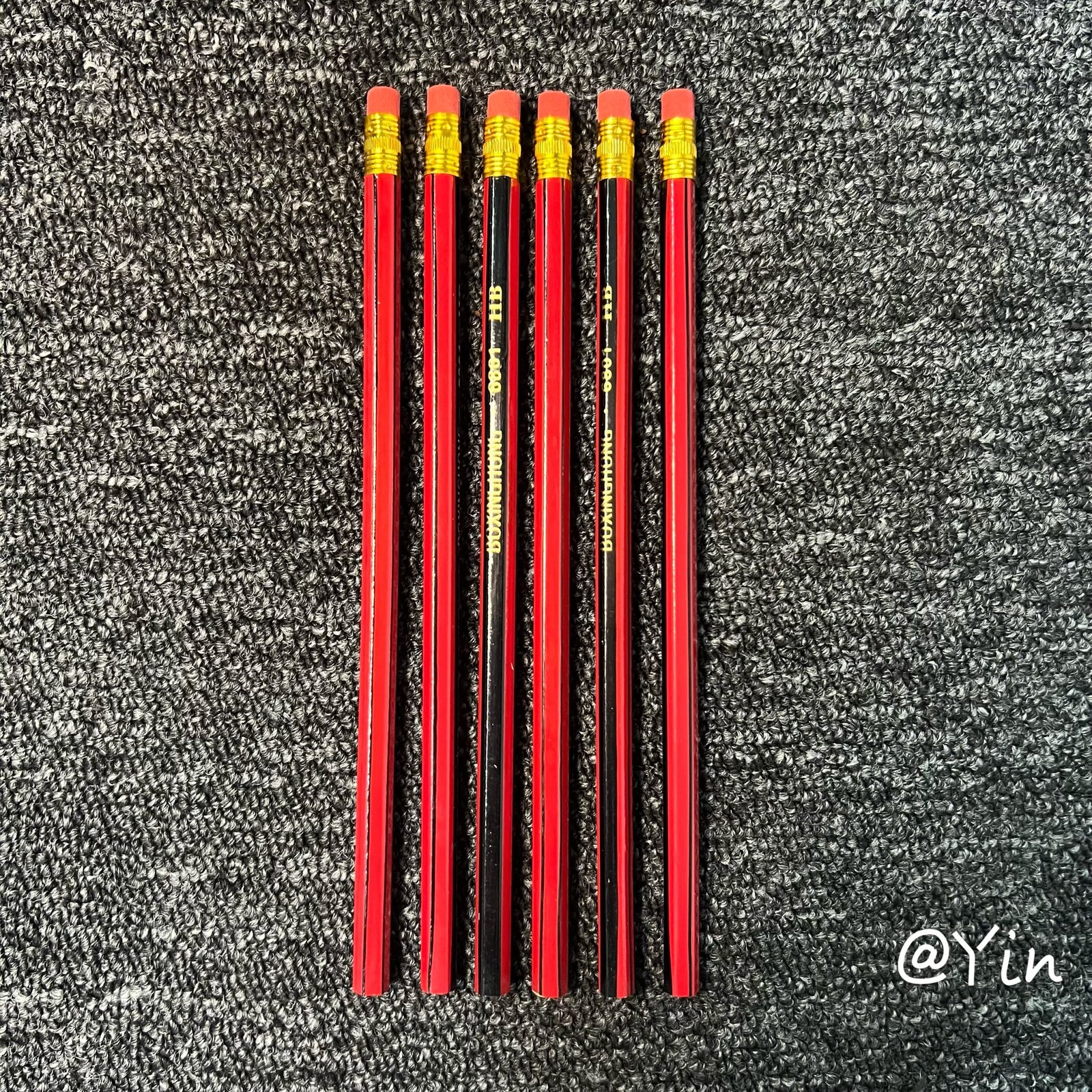 "Stripe White Wood Pencil – Stylish & Durable Writing Tool" ✏️