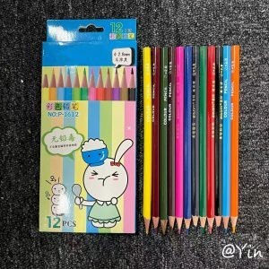 Vibrant Colored Pencils – White Wood, Easy Sharpening