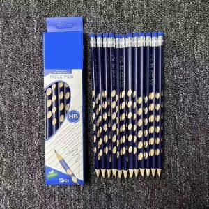 Durable Softwood Blue Hole Pencil – Easy Sharpening