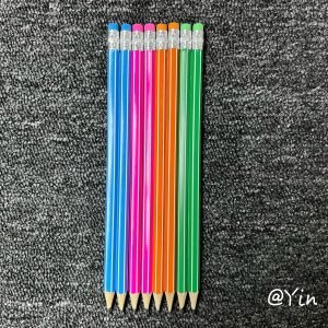 Eco-Friendly Softwood Stripe Pencil | Smooth Writing | Durable & Lightweight
