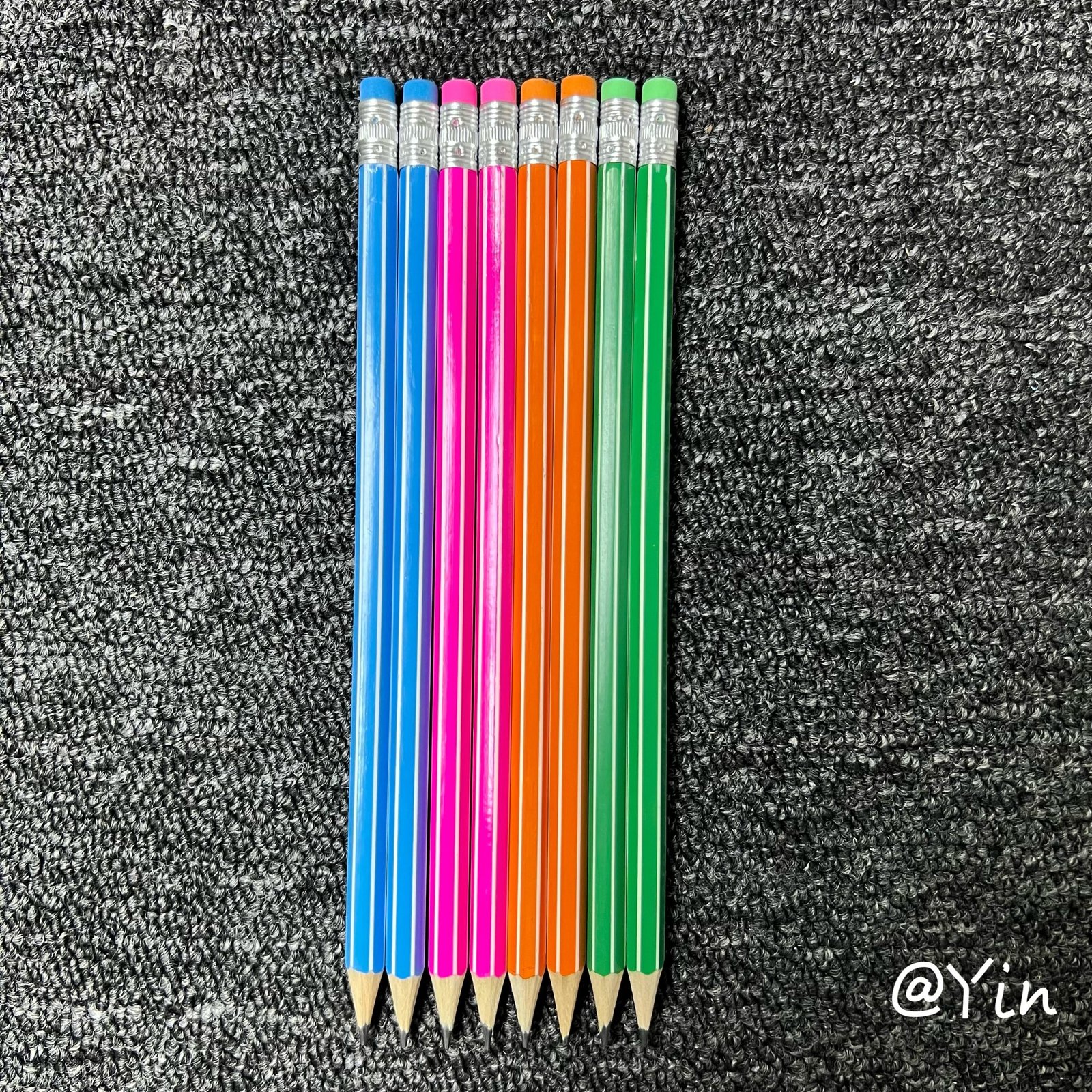 Eco-Friendly Softwood Stripe Pencil | Smooth Writing | Durable & Lightweight